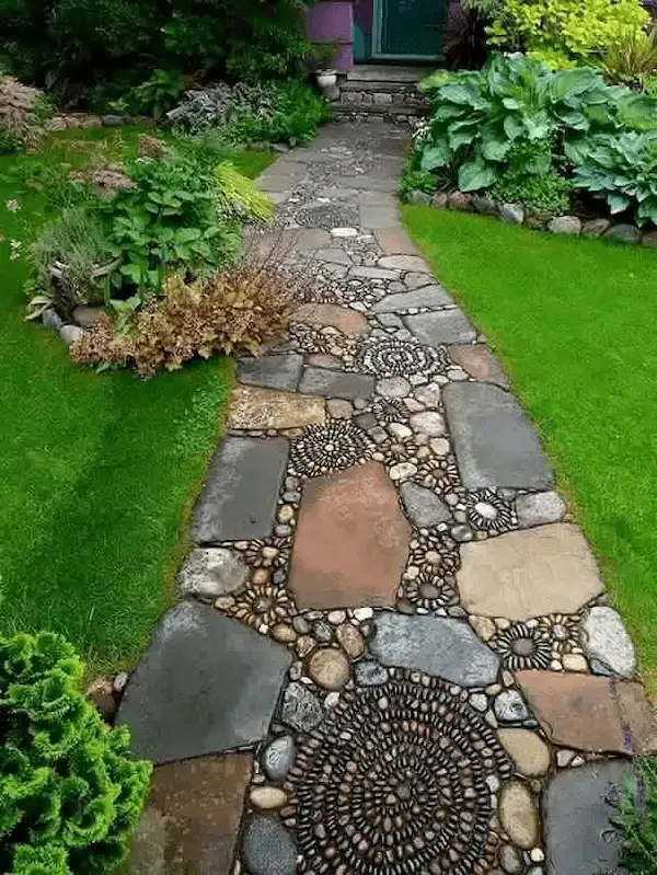 đá rối lát sân vườn