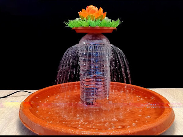 làm đài phun nước bằng chai nhựa