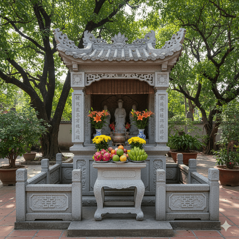 Cách lập cây hương ngoài trời
