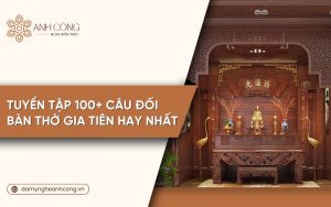 câu đối bàn thờ gia tiên