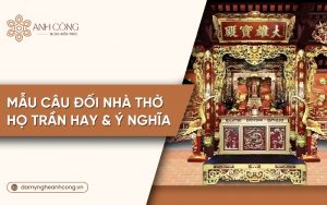 câu đối nhà thờ họ Trần