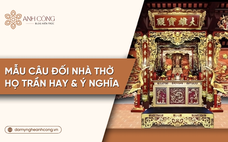 câu đối nhà thờ họ Trần